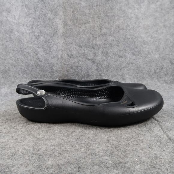 Crocs Shoes Womens 8 Slingback Flats Olivia Slip On Closed Round Toe Comfort - Picture 1 of 11